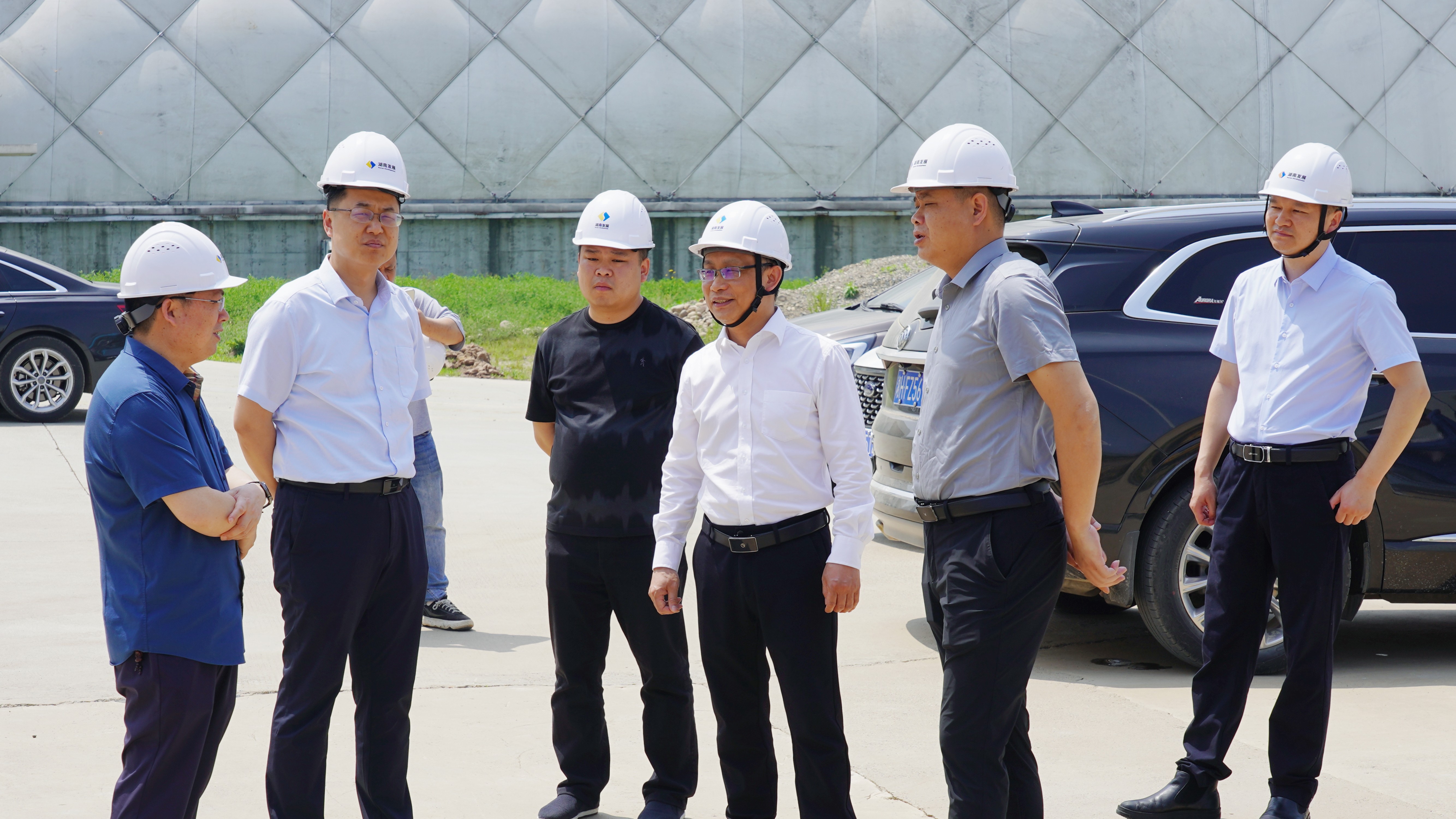 益阳市发改委一行调研开云体育(中国)官方网站机制砂项目